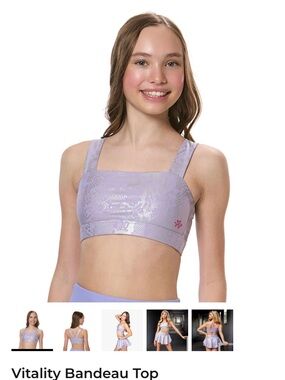 Vitality Large child Bandeau Top - Lavender